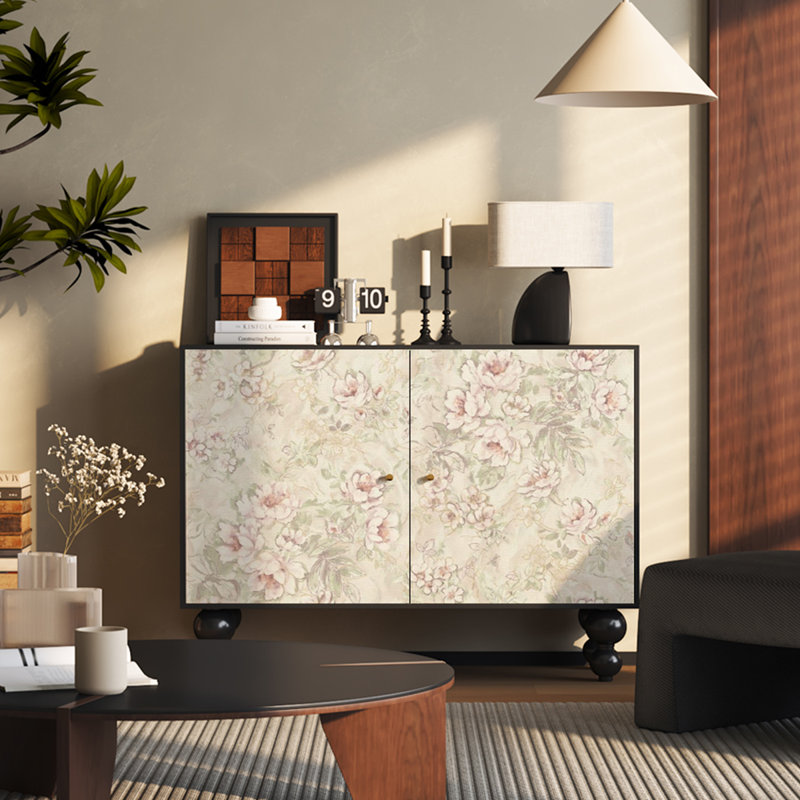 Armoire de vestibule française en bois massif à double porte