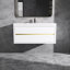 Meuble-lavabo mural flottant en chêne naturel avec surface de lavabo simple en blanc-948566694-949885549