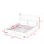 Lit plateforme tapissier avec 2 coussins-393165505-393165507