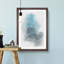 Moon over India in Abstract - Framed Print-55725303-55725304