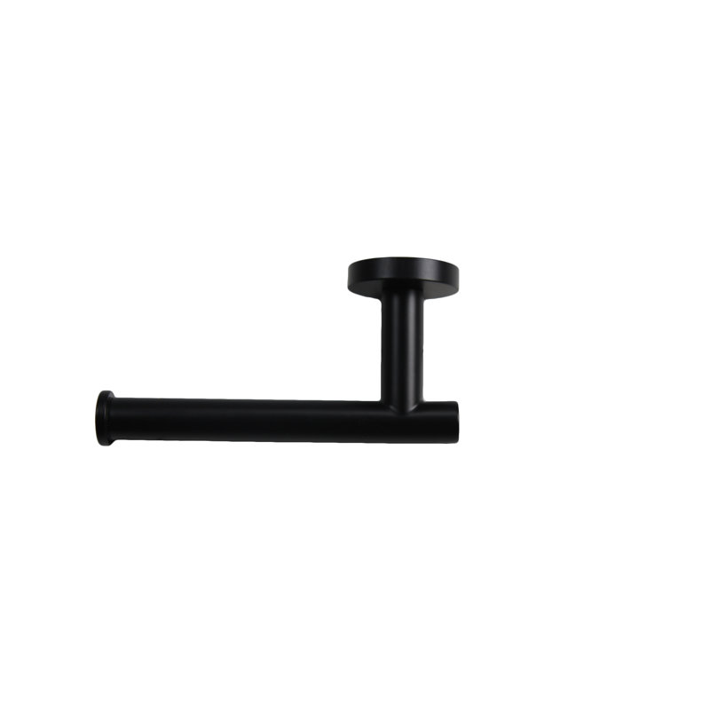 Porte-papier hygiénique simple noir mat