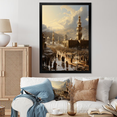 Lavontae, art de l'Islam Hajj Pilgrimage V, reproduction d'art sur toile