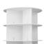 Étagère à chaussures rotative 360, armoire de rangement pour 7 chambres à coucher, grande capacité de rangement, hauteur intérieure de 21 cm, tablettes, installation rapide, support non durable, chambre à coucher, capacité, blanc, panneaux, stable et