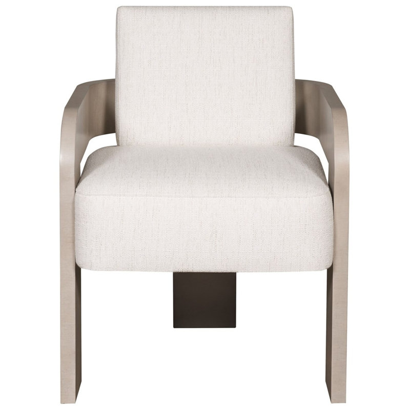 Chaise avec accoudoirs Form, Casablanca, Graphite Tuck