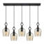 Luminaire suspendu pour îlot de cuisine 5 lumières Ronniya