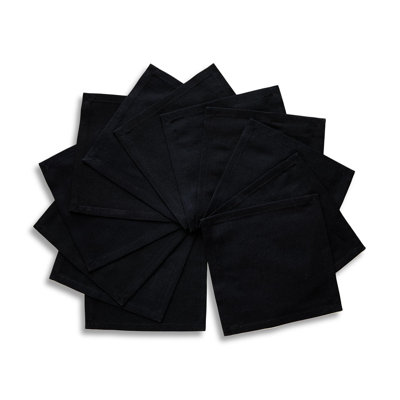 Dru - Cotton Linen Plain Cocktail Napkins