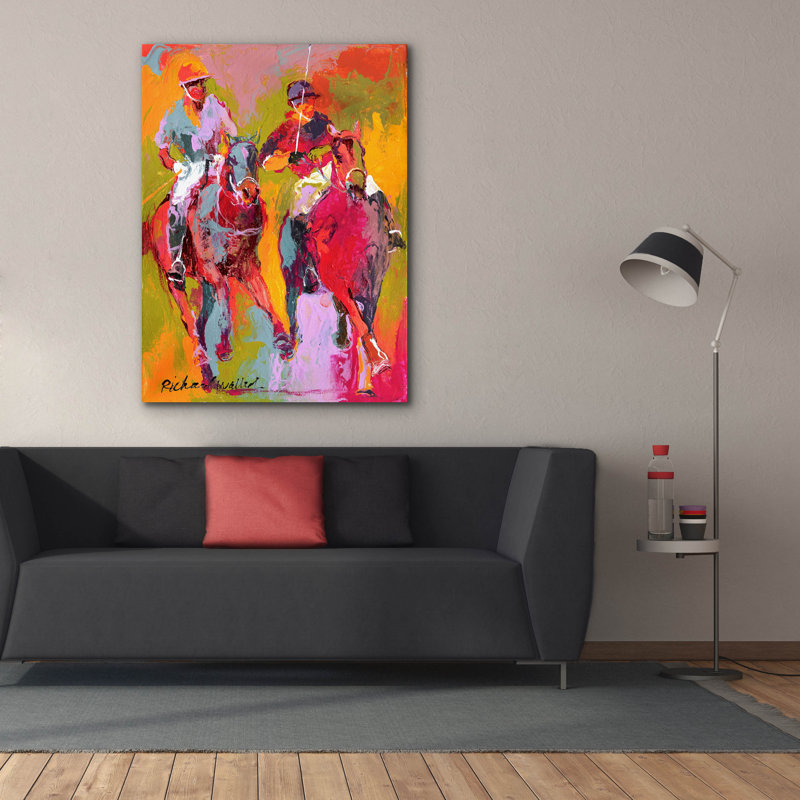 " Polo " by Richard Wallich, 54" H x 40" W x 1.5" D