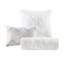 Ensemble d'édredon touffeté 7 pièces, collection de literie grand format blanc avec coussins décoratifs et jupe de lit - Rembourrage en polyester hypoallergénique-122655292-122655285