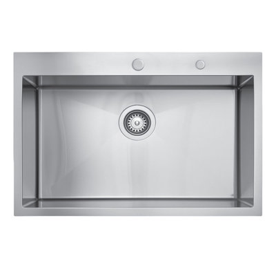 Évier de cuisine à double fixation en acier inoxydable de calibre 18 Fine Fixtures