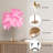 LED Feather Table Lamp With Touch Switch-1537083700