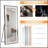 64X21 Inch Full-Length LED Lighted Vertical Mirror, Adjustable Bracket, Dimmable, Aluminum Frame, Black