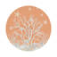 Sous-verres ronds en cuir corail-1088966409