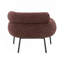 Chaise en tweed marron