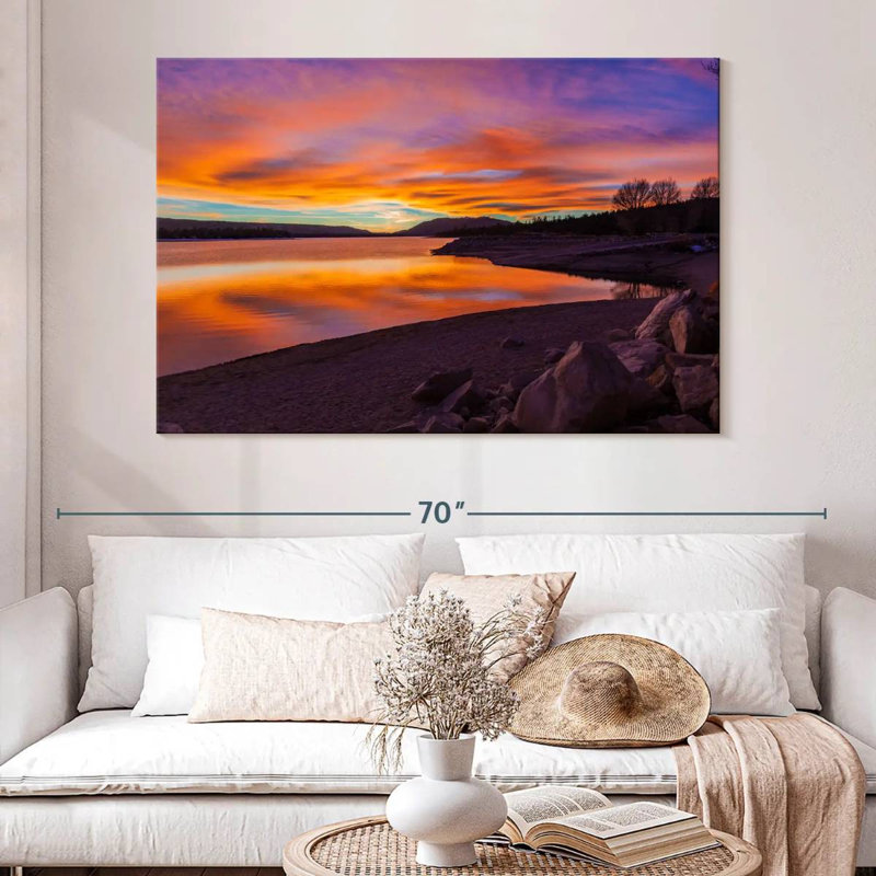 Alvord Big Bear Lake, 34" H x 51" W