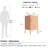 Union Single door End Table 2 Tier Narrow Side Table with Metal Frame Multifunctional Home Table Easy to Assemble Adjustable partitions Single Door Coffee Table-492628965