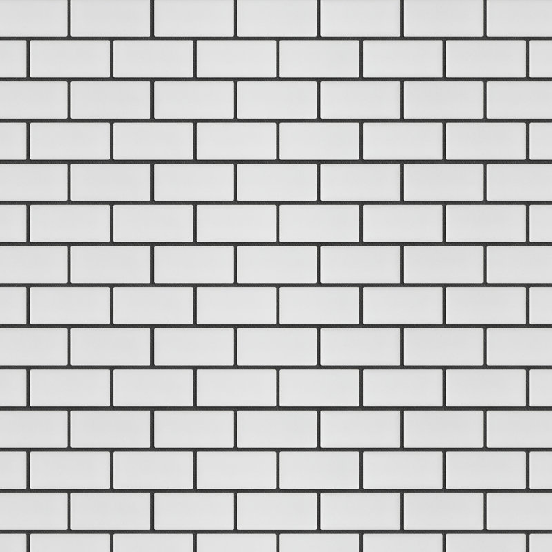 Porcetile 11.82 in. x 11.82 in. Brick Joint Matte Porcelain Mosaic Wall and Floor Tile
