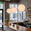 Luminaire suspendu lune 11,8 pouces en soie naturelle 11,8 pouces-438289681