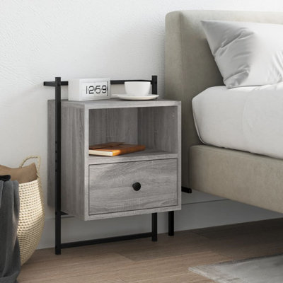 40cm W Manufactured Wood Bedside Table