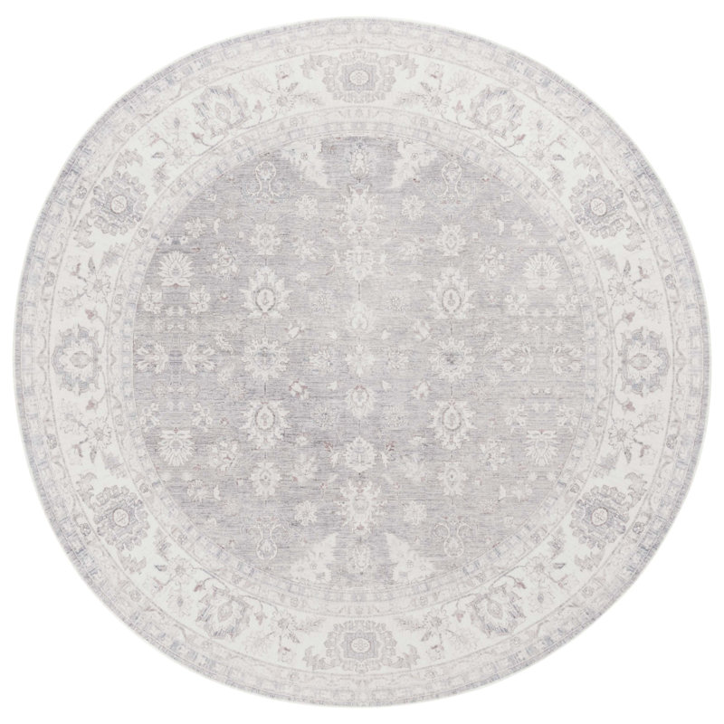 Swainswick Performance Machine Washable Oriental Rug, Round 6'