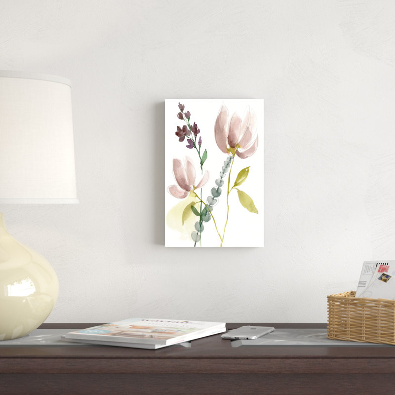 Composition de fleurs pastel I, H 12 po x l 8 po x P 1 po