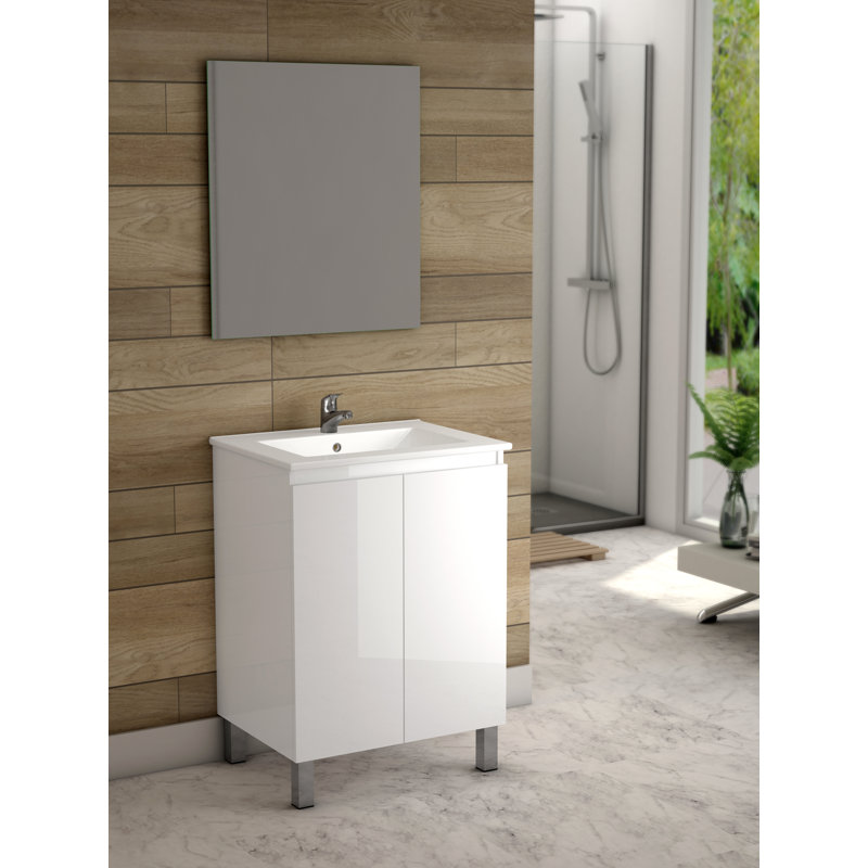 Ensemble de meuble-lavabo simple 23 po Jasso, Blanc