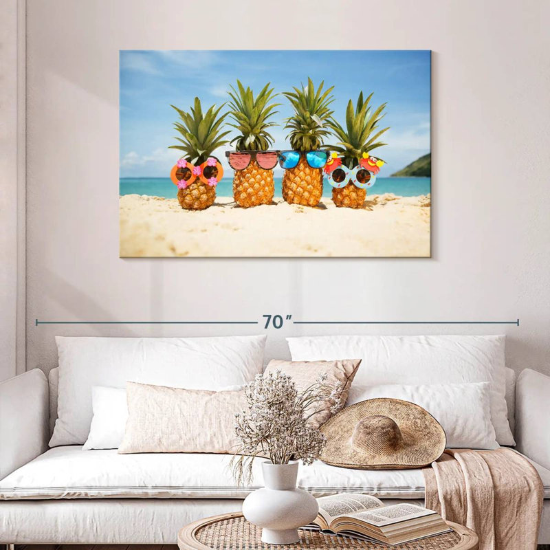 Funny Pineapple Fruit, 30" H x 45" W