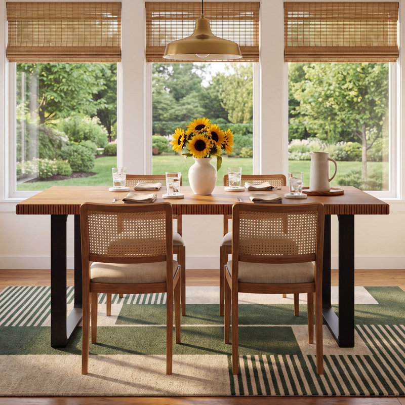 Urbana Solid Wood Dining Tables, Black