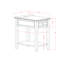 Ensemble de chambre à coucher 2 pièces pour grand lit - Base de lit capitonnée à boutons - Tête de lit tapissier en velours taupe brun et table de chevet à finition jacobine patinée-78166912-78166913