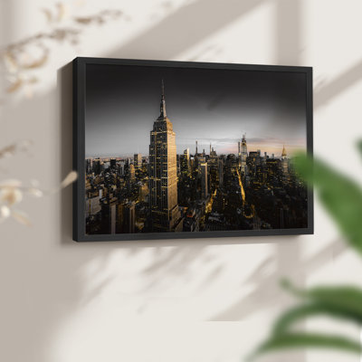 Goodnight NY -Framed Print - Restickable