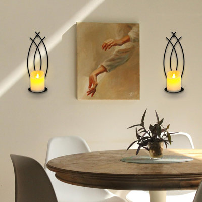 Wall Candle Sconces Holder Set of 2