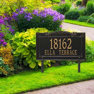 Signature Series 2-Line Lawn Address Sign
