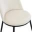 Ensemble de table de salle à manger extensible 5 pièces pour petits espaces - plateau rond en faux marbre avec structure noire, 4 chaises rembourrées, conception pliable compacte, blanc-1799757699-1799757711