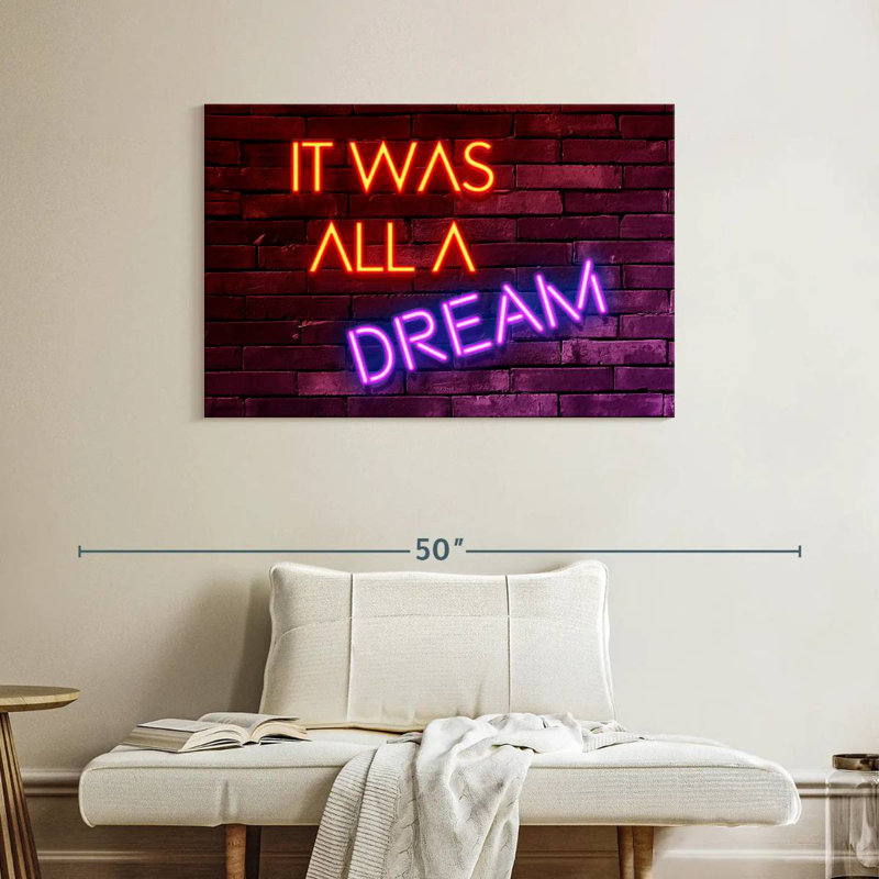 Tergel It Was Always A Dream, H 26 po x l 39 po