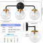 Luminaire de salle de bain à intensité variable avec abat-jour en verre soufflé à la main Karlei-367042661-362368881-362423861
