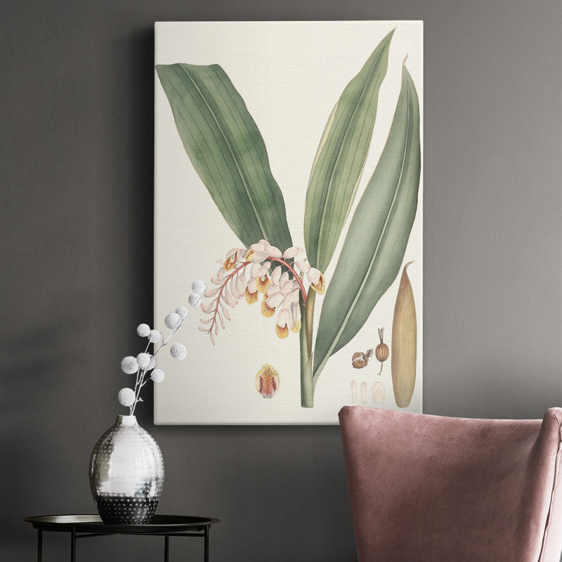 Doux tropical II - peinture sur toile tendue, H 60 po x l 40 po x P 1 po