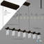 Sorrento 40-in 7-Light Height Adjustable ETL Certified Integrated LED Linear Chandelier