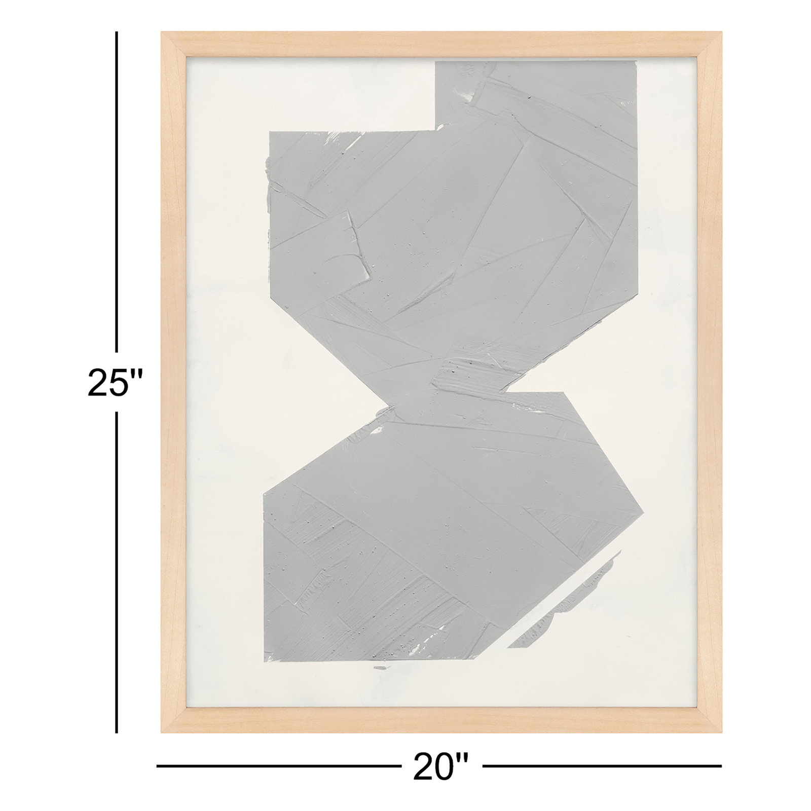 Equipoise "Greige II" Painting by Ivo Stoyanov, Cream, 20" W x 25" H