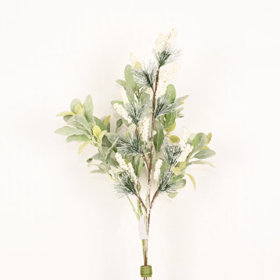 Arrangement floral de baies artificielles de 36 po en forme de baies d'hiver pour remplissage de vase, branches de verdure à longues tiges pour centres de table de salle à manger, décoration de fête de Noël