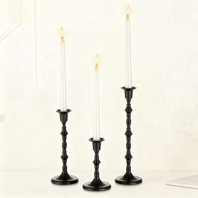 Ensemble de 3 porte-bougies Elegant Taper