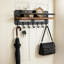 Metal Wall Organizer with Key Hooks