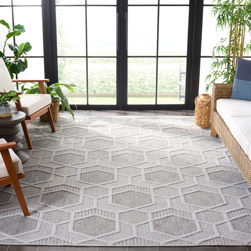 Berdella Performance Geometric Rug, Rectangle 8' x 10'