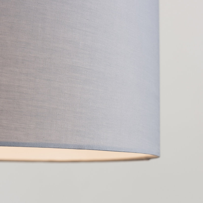 Reni Drum Lighting Shade ( Uno ), 15cm H x 25cm W x 25cm D, Dark Grey