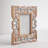Khloe Whitewashed Brown Wood Embossed Picture Frame