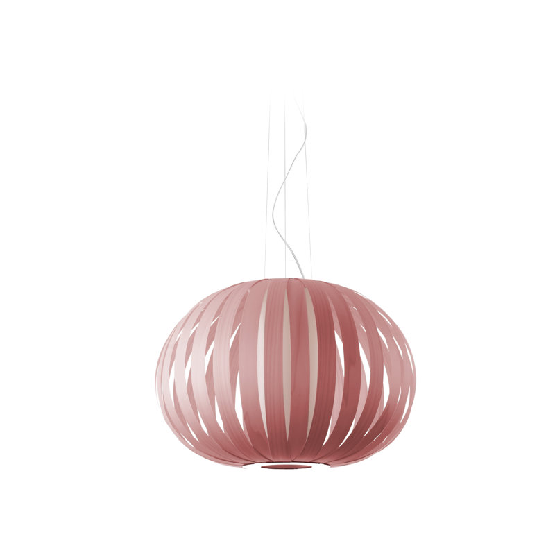 Poppy 1 - Light Pendant, E26/Medium, Natural Cherry, 17" H x 24.8" W x 24.8" D