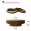 Table basse 47 po ovale avec rangement