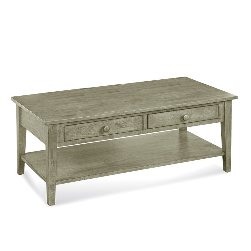 South Hampton Solid Wood Coffee Table, Greystone