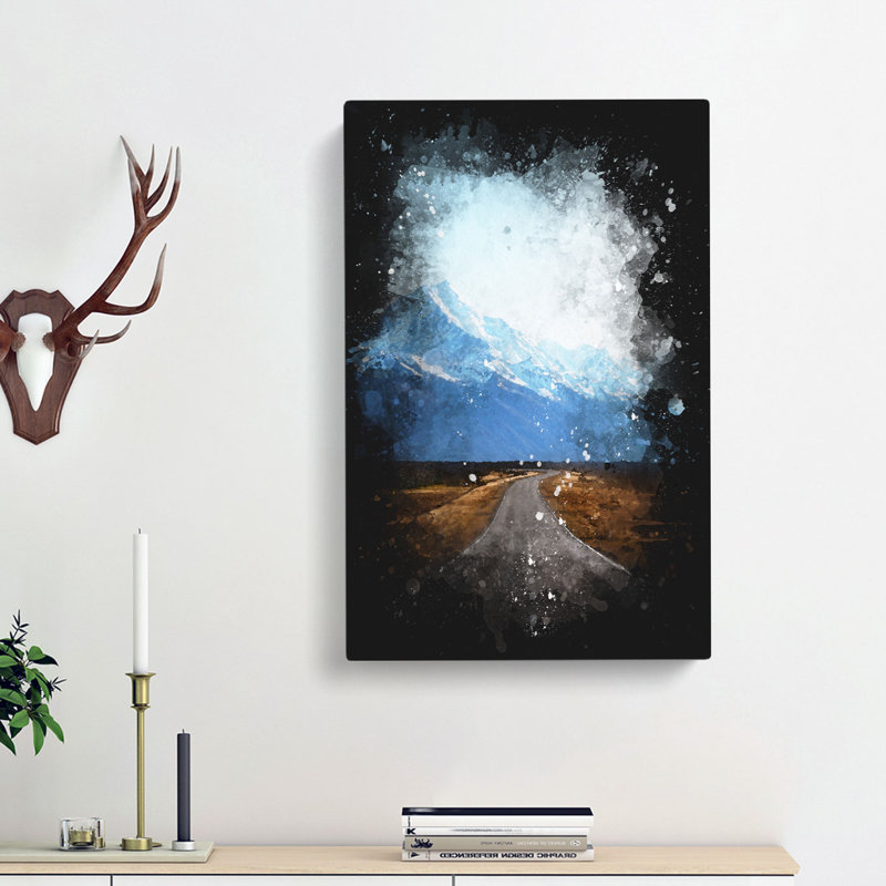 Road To Mount Cook In New Zealand - Wrapped Canvas Print, 76cm H x 50cm W x 3cm D