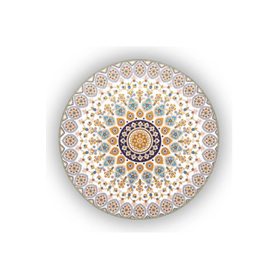 Multicolored Traditional Motif Ethnic Patterned Vintage Decorative Carpet