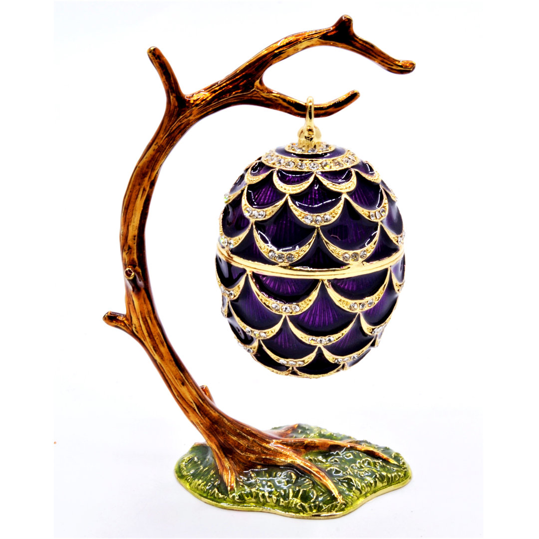 Jeweled Hanging Egg Trinket Box House of Hampton® 