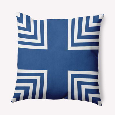Geometric Outdoor Reversible Throw Pillow